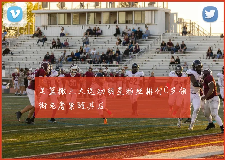 足篮橄三大运动明星粉丝排行C罗领衔老詹紧随其后